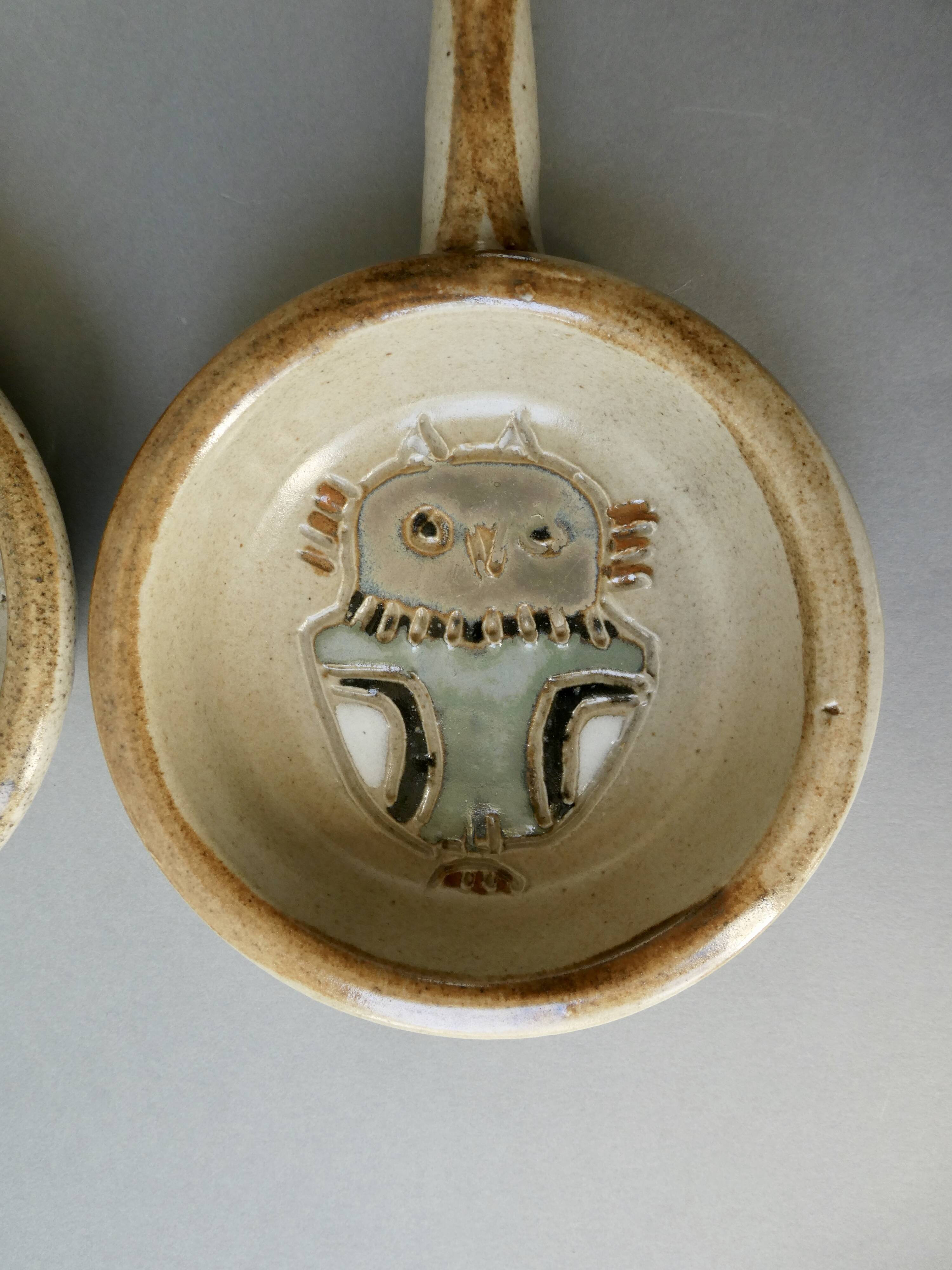 Pair of ceramic cups the Argonauts, 60s