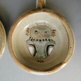 Pair of ceramic cups the Argonauts, 60s