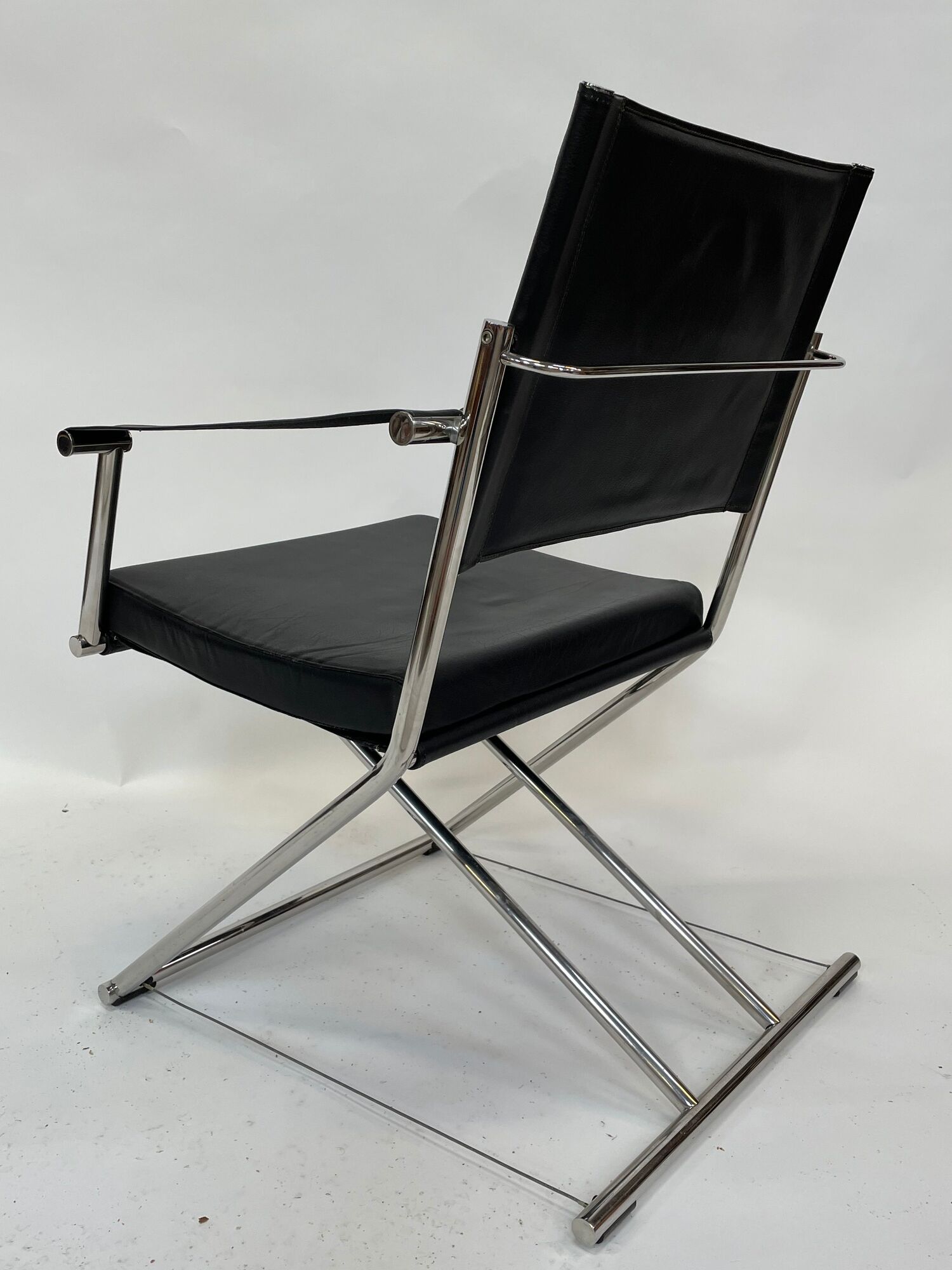 Vintage Sleek Modern Euroka Folding Campaign Lounge Chair by Mark Singer for Melamede