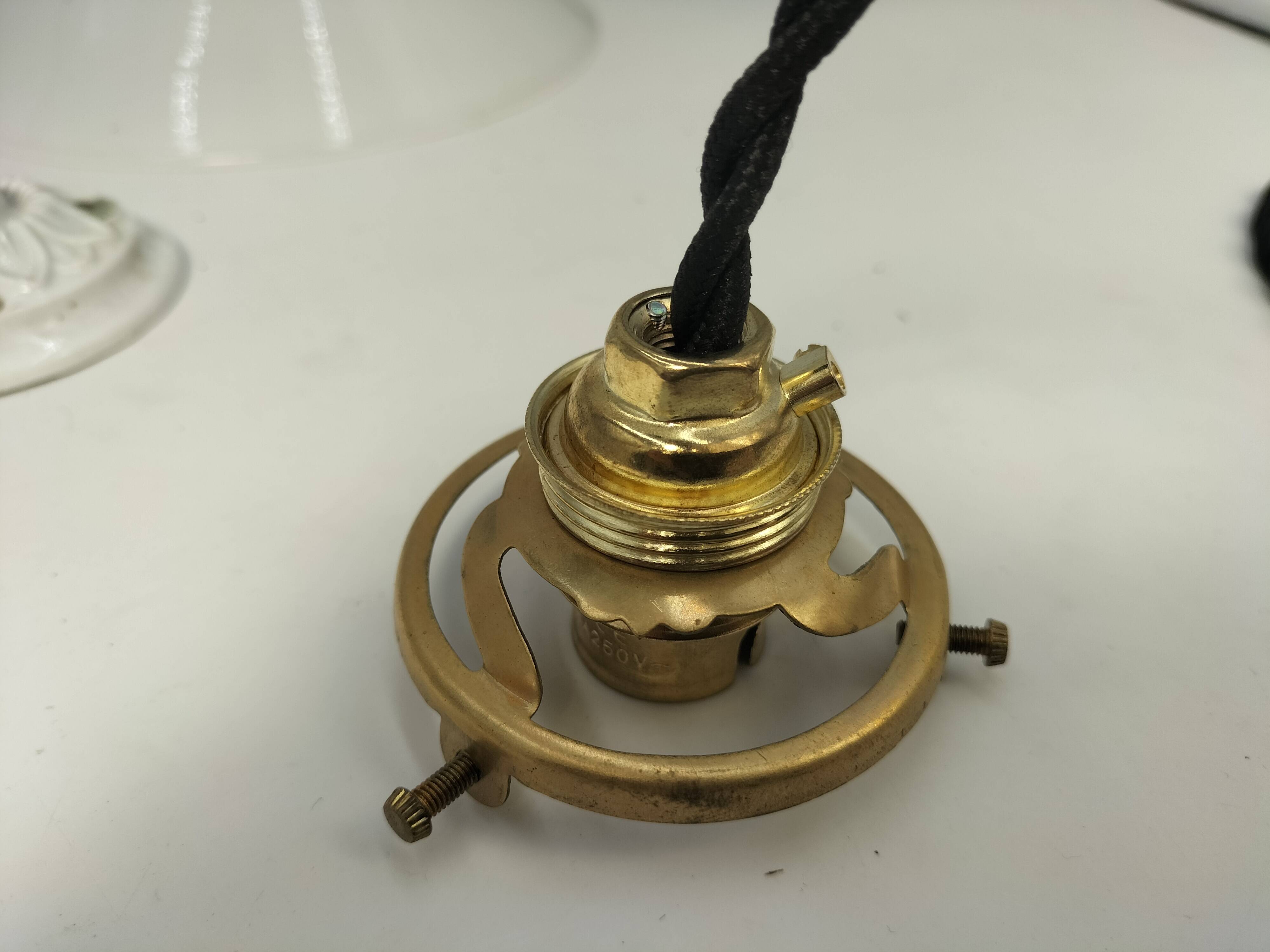 Opaline pendant lights