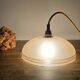 Pendant light, frosted pink glass