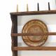 Antique Rustic Farmhouse Folk Art Kitchen Plate Rack / Schelves