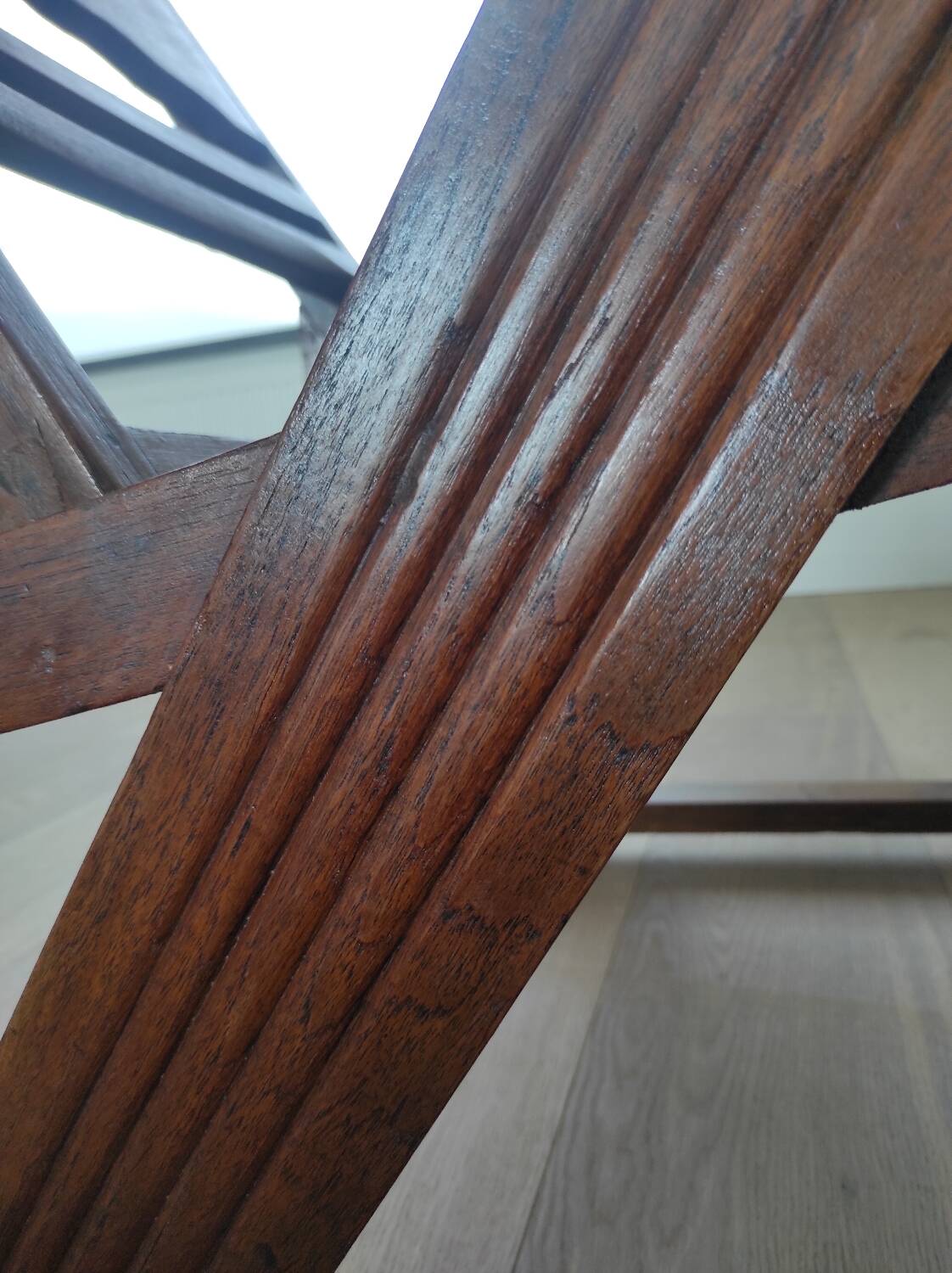 Burmese teak armchair