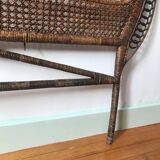 Peacock rattan headof