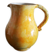 Enamelled terracotta pitcher - Signed Roux Dieulefit