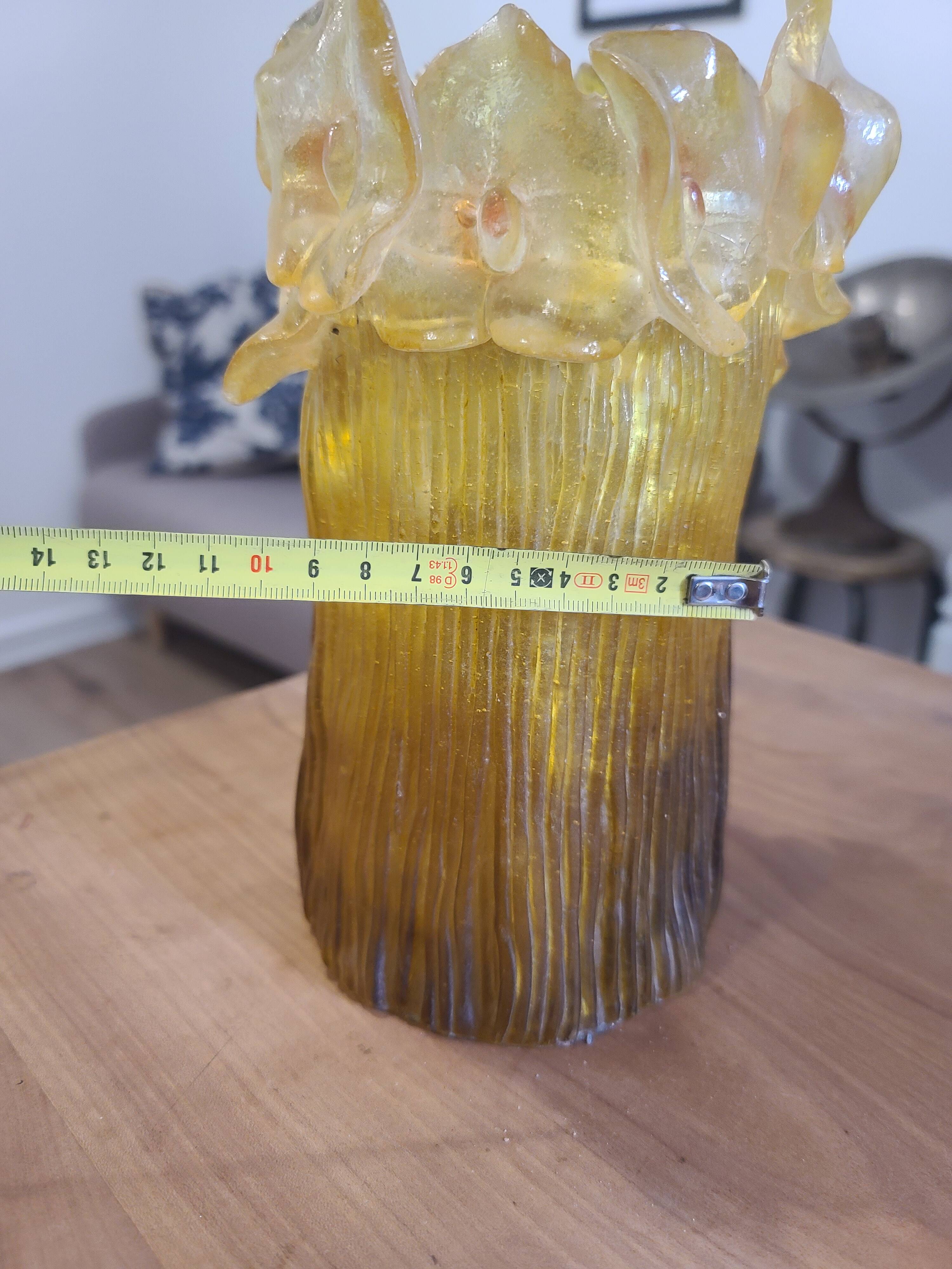 Resin vase design in Space Age style from the 1970s.