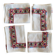 Set of 4 embroidered cross-stitch aperitif napkins - Cotton - 32x27 cm