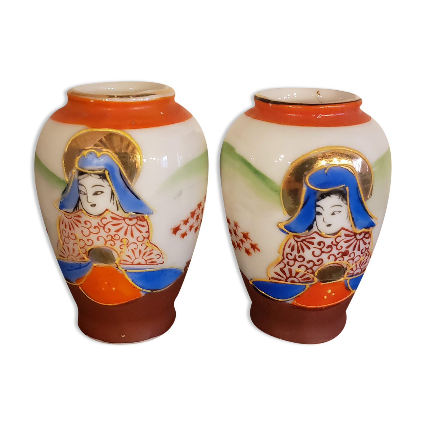 Lot de 2 vases japonais