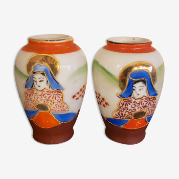 Lot de 2 vases japonais