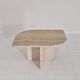 Travertine Coffee or Side Table in Teardrop Shape, Italy 1980s