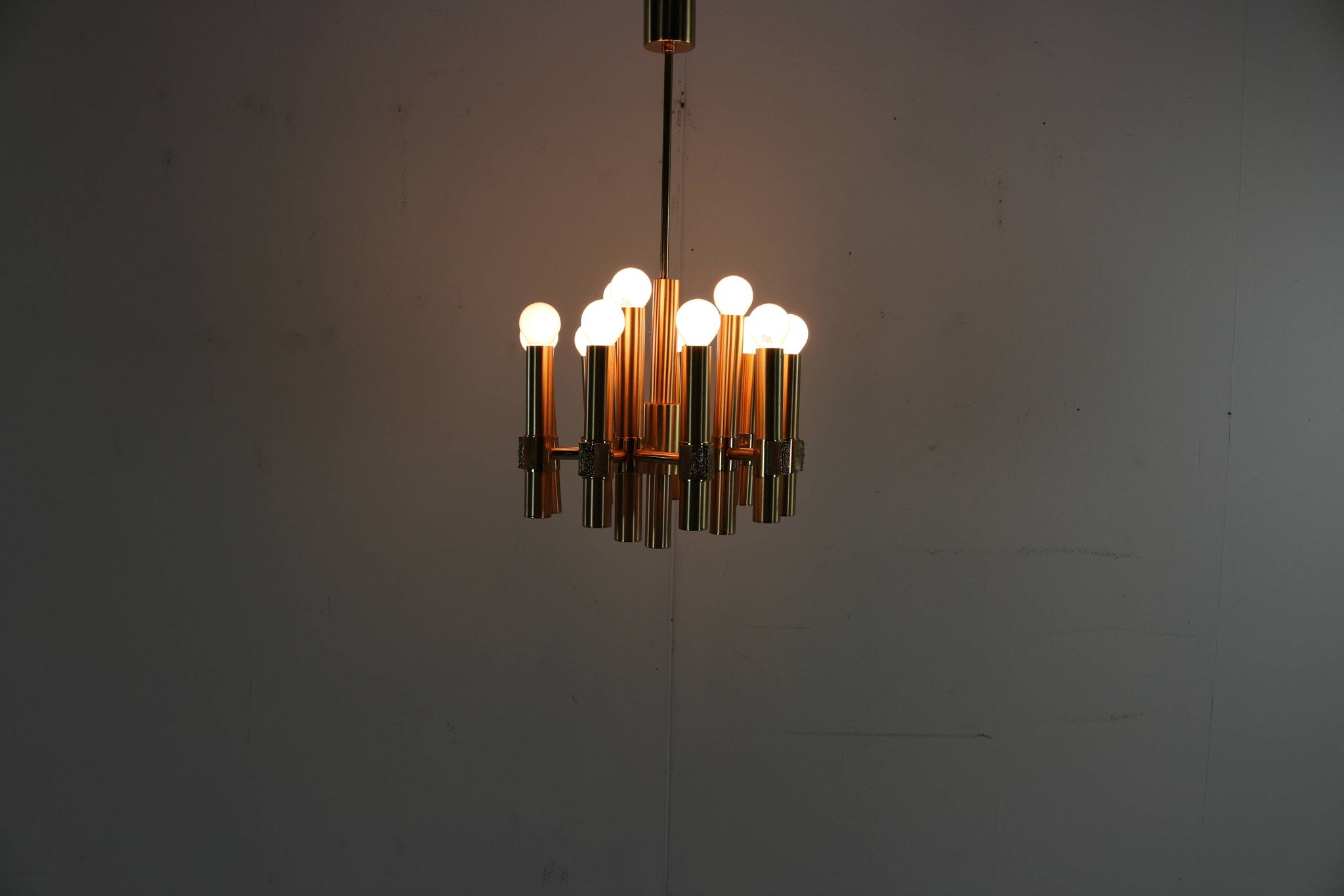 Italian seventies design ceilinglamp Angelo Brotto for Esperia