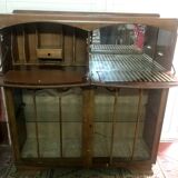 1930s Art Deco bar display cabinet secretary
