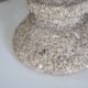 Stone lamp, herbarium lampshade, 60s
