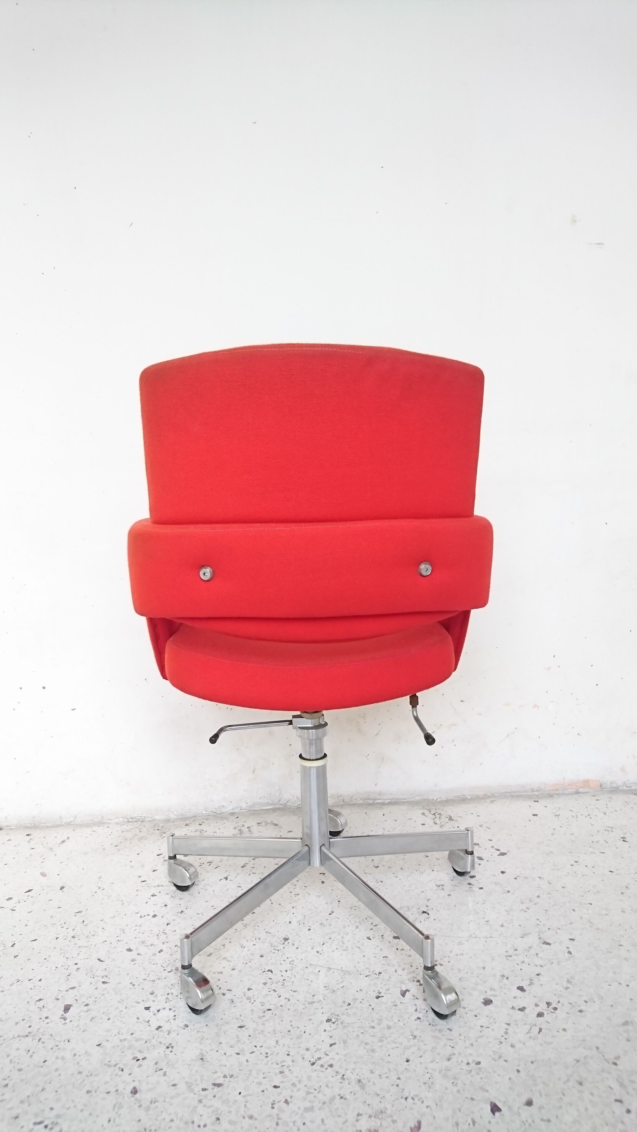Red office armchair