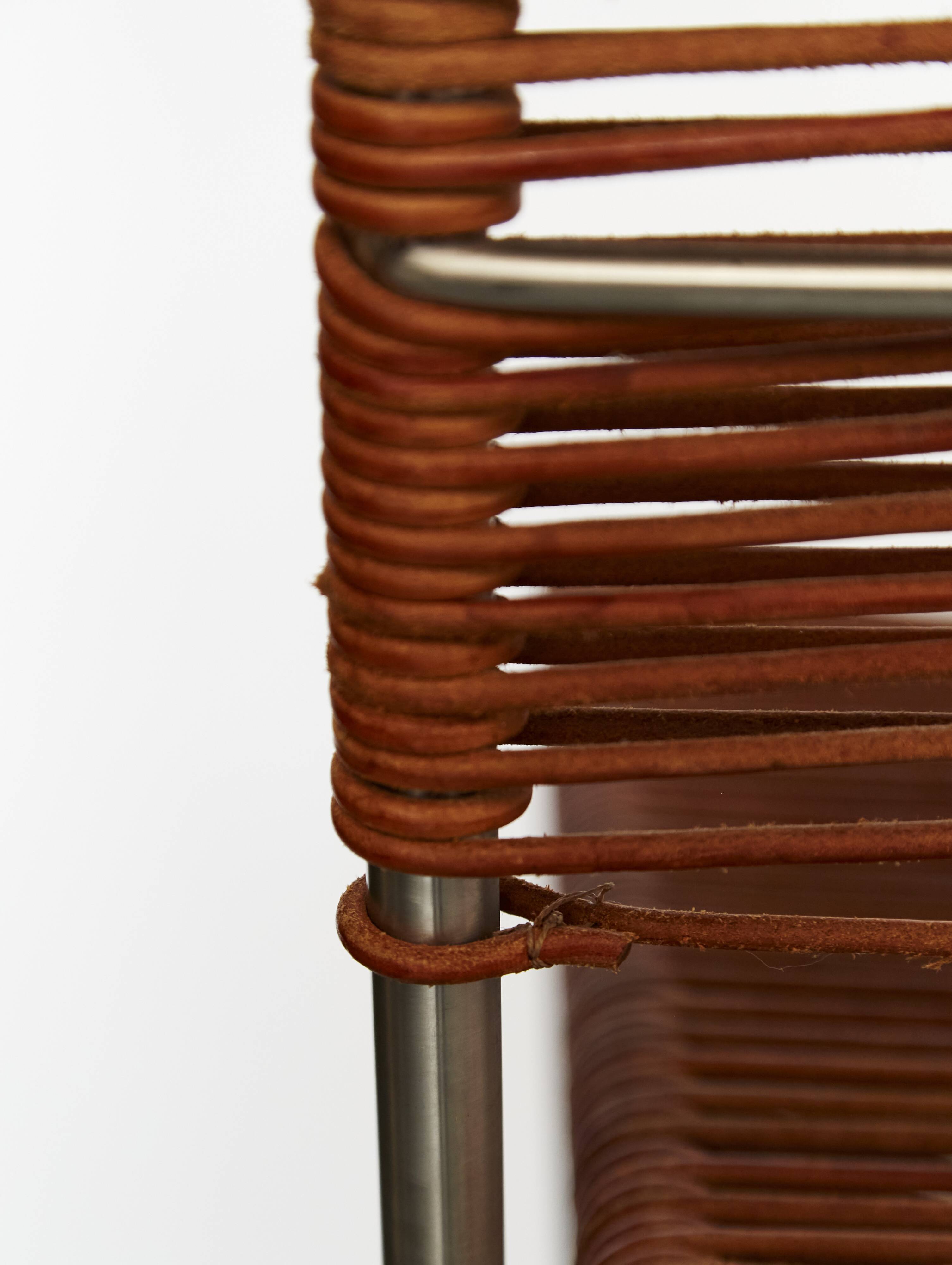 Pair of Tito Agnoli Barstools "MissB" for Pierantonio Bonacina