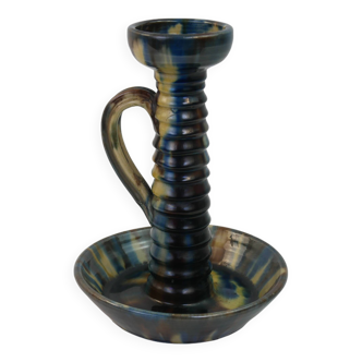 Impressive Vallauris ceramic candle holder signed FPP Vallauris France