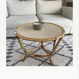 Table basse en rotin