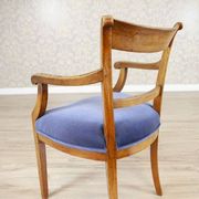 Fauteuil Elm en tissu bleu, années 1950