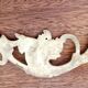 2 ornaments and an antique bronze pediment