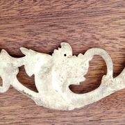 2 ornements et fronton en bronze antique