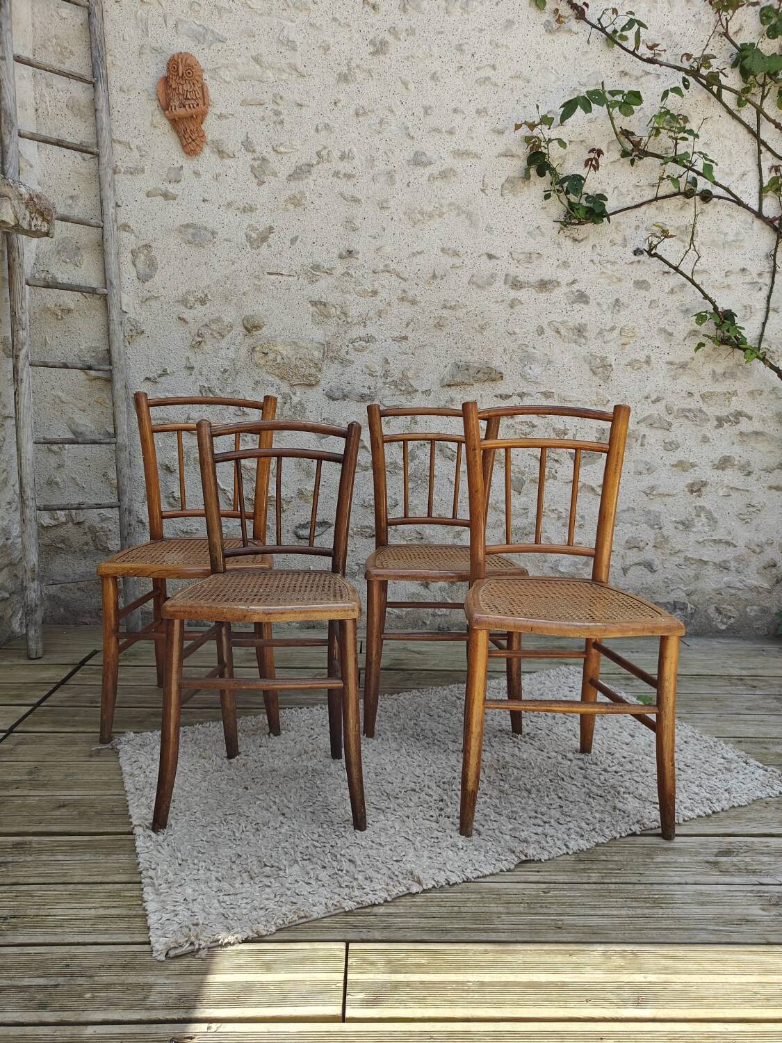 Four bistro chairs