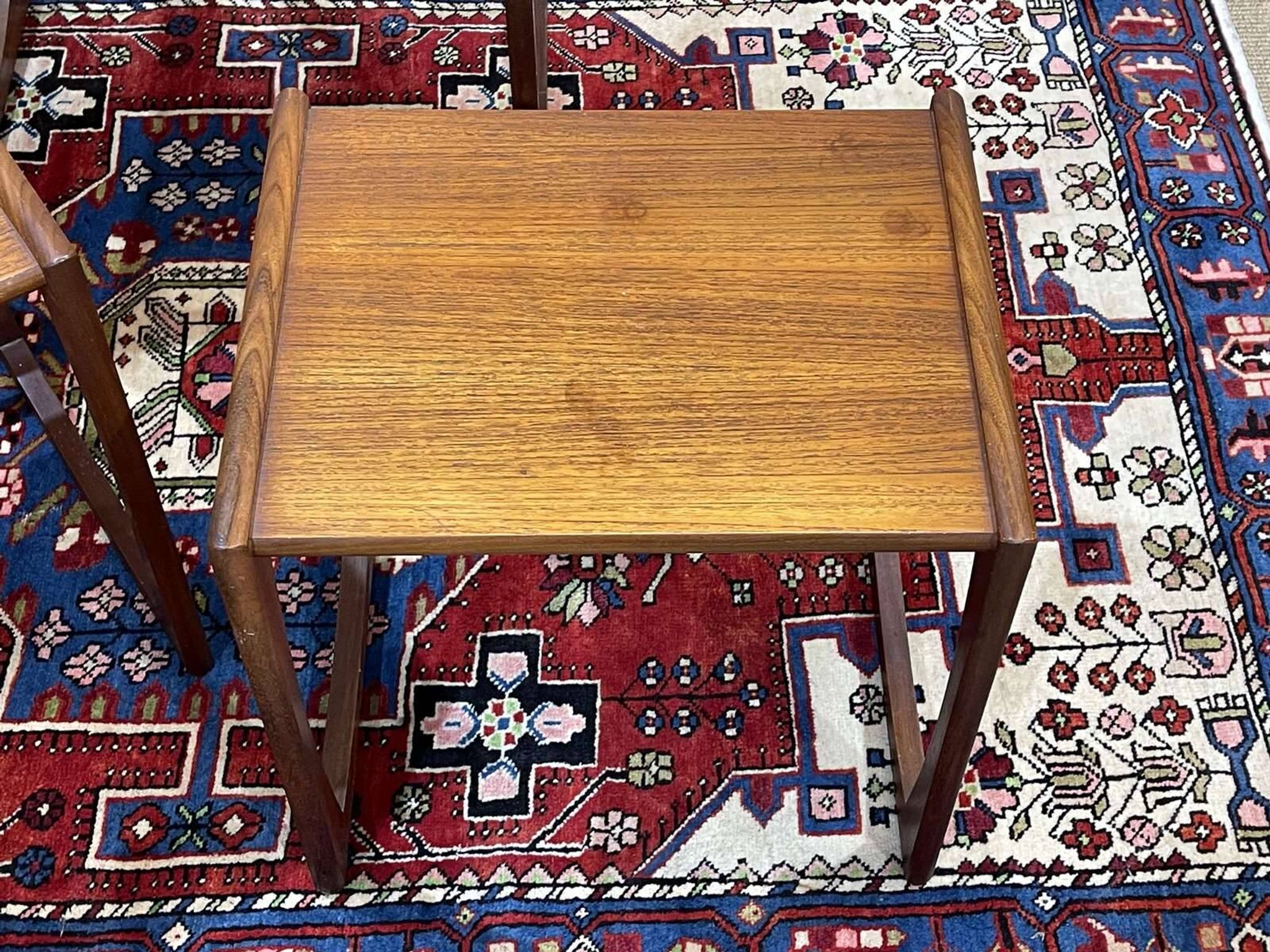 Set of 3 teak nesting tables from the GPlan brand from the 1970s - Series D