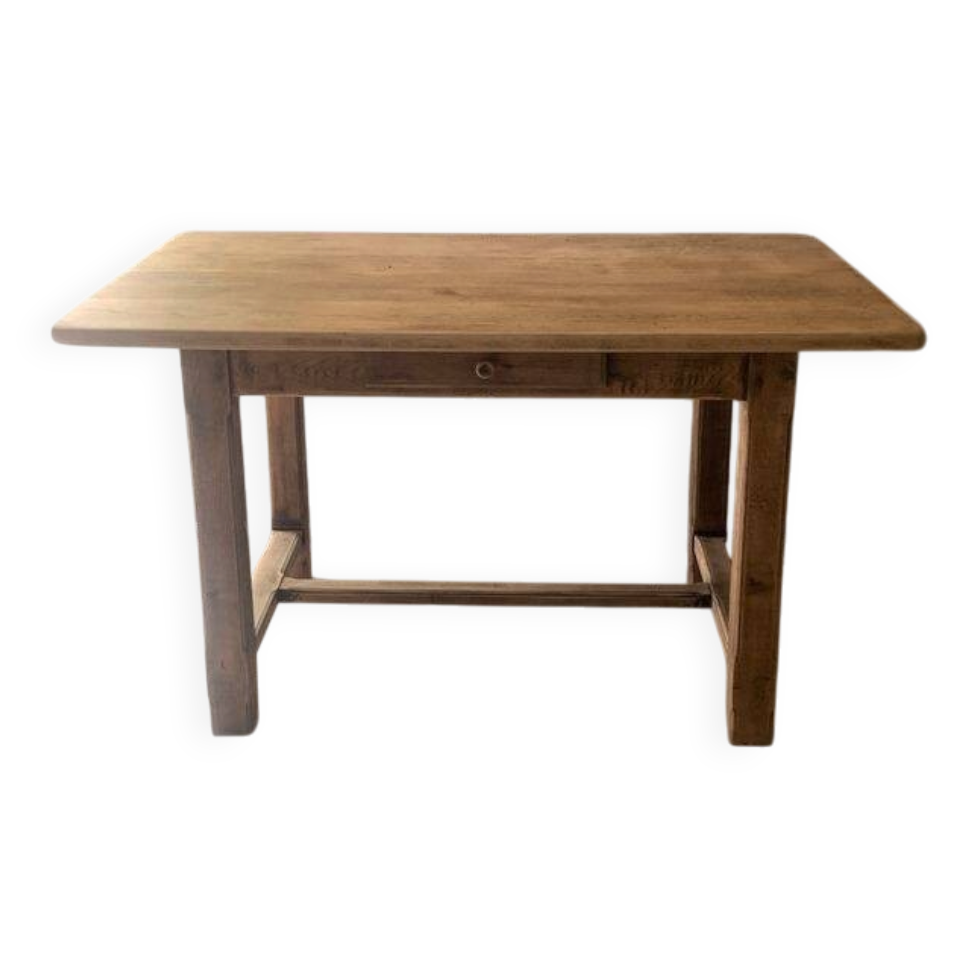 Solid oak table, handcrafted.