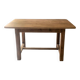 Solid oak table, handcrafted.