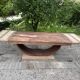 Renovated wooden table with extensions.