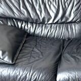 Canapé vintage en cuir noir