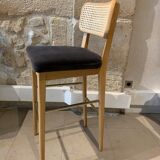 Red Edition gray cannage high stool