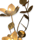 Lamp water lily in golden brass