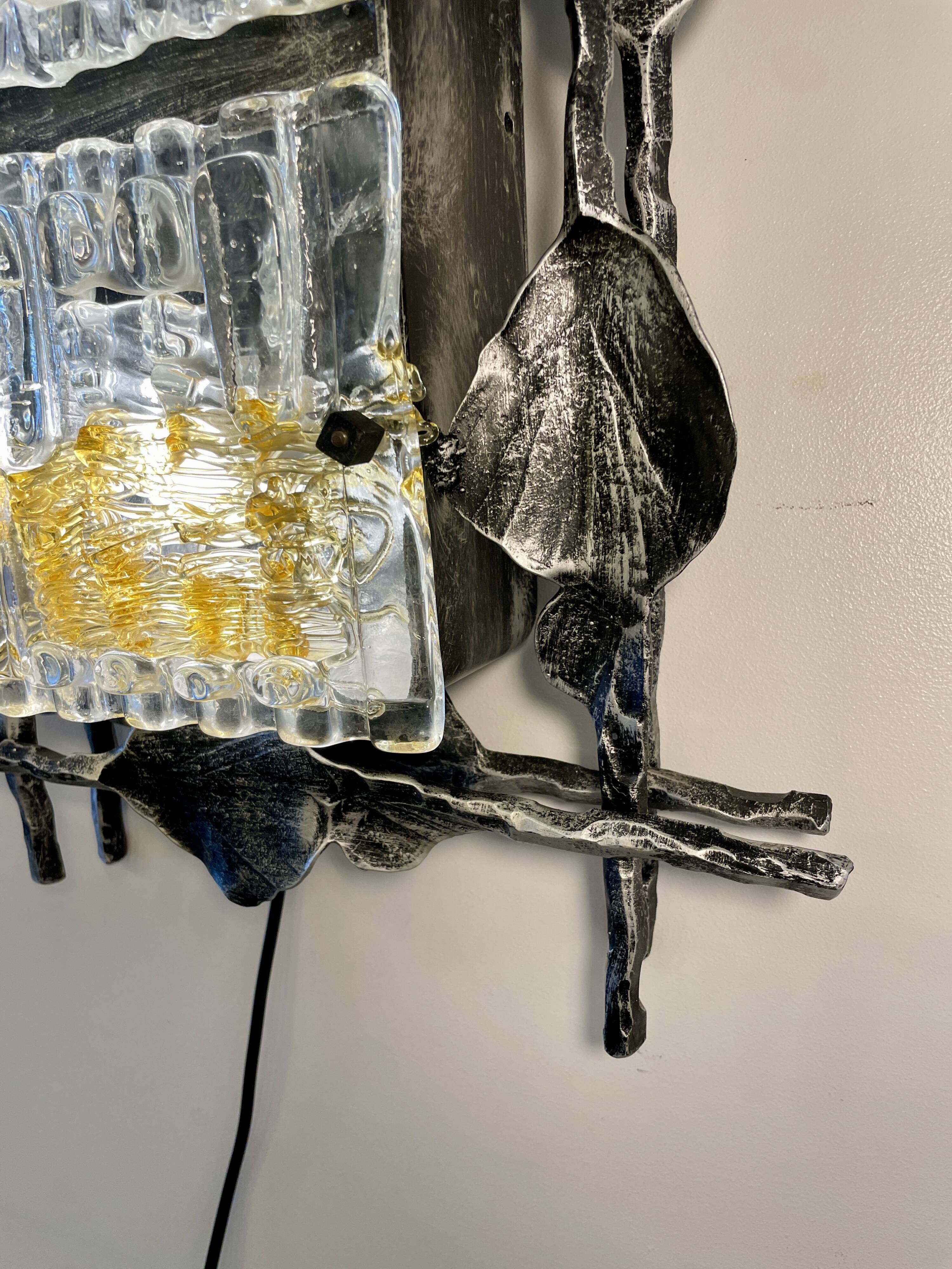 Brutalist Wall Lamp by Tom Ahlström & Hans Ehrlich for A+E Leuchte from 1960'~70'