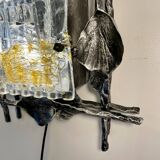 Brutalist Wall Lamp by Tom Ahlström & Hans Ehrlich for A+E Leuchte from 1960'~70'
