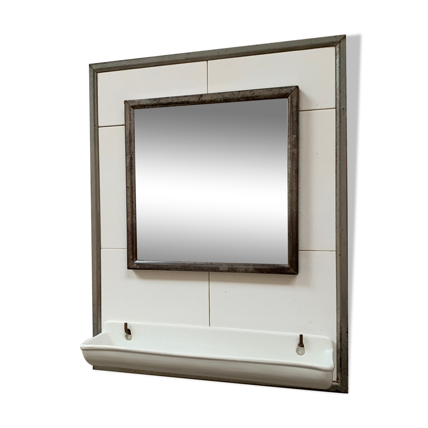 Barber mirror old tiles