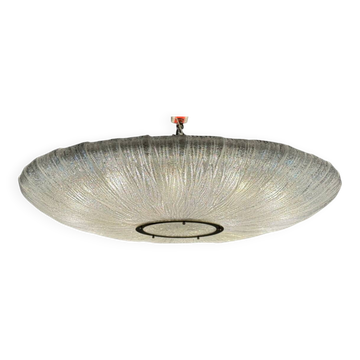 Important glass and brass chandelier, Venini circa 1960, one pair available