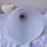 80's glass pendant light