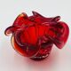 Organic Red Glass Bowl