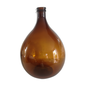 Old demijohn bonbonne smoked glass