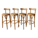 Canework and bentwood bar stools