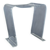 Stool made of transparent plexiglass, France, 1970s