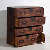 Old chest of drawers with small door – Meiji / Taishō period (c.1868-1926) #33