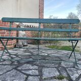 Antique folding garden bench