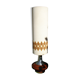 Floor lamp base ceramic ball vintage and aluminum brush 1970