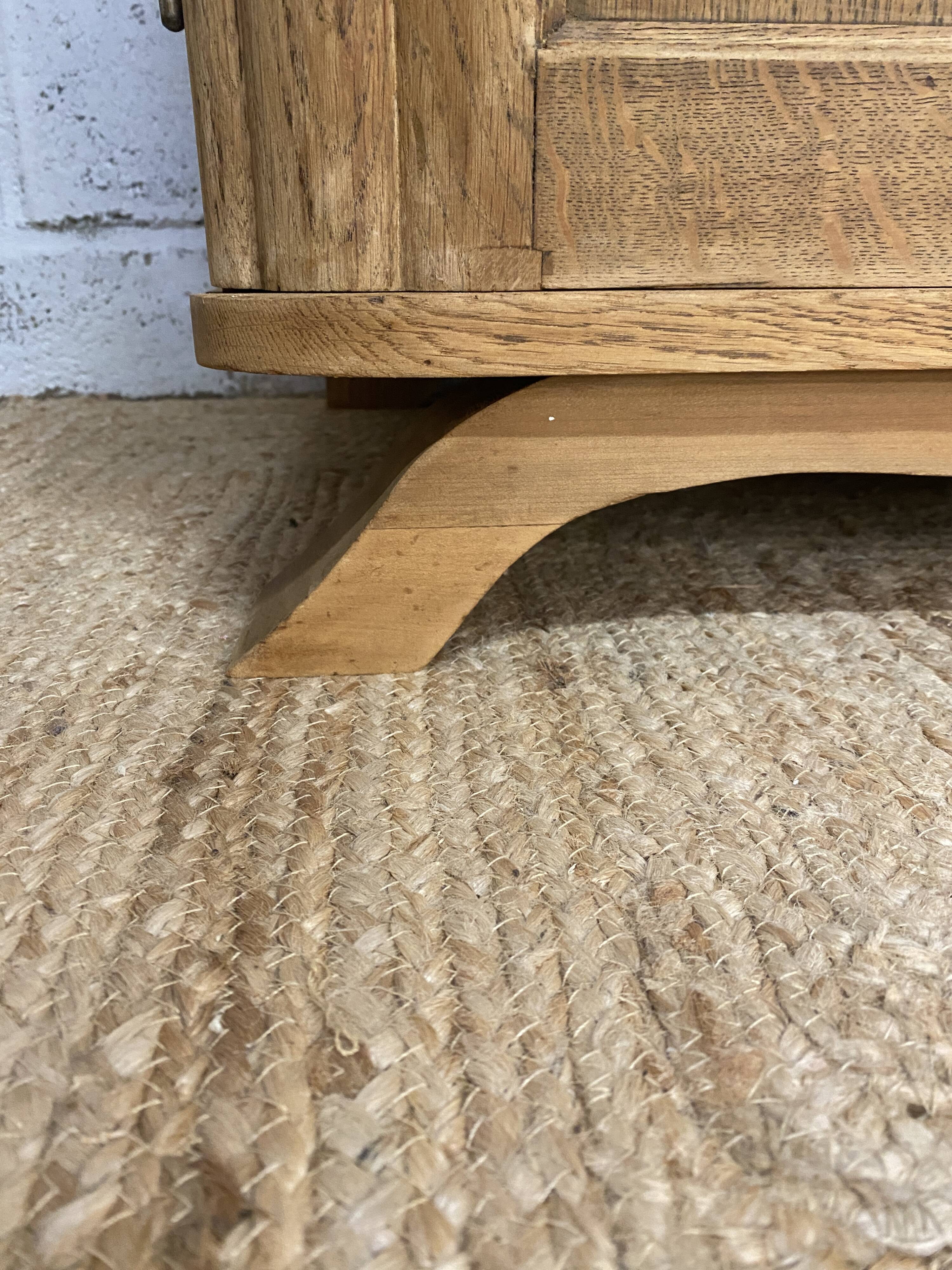 Art Deco oak wardrobe