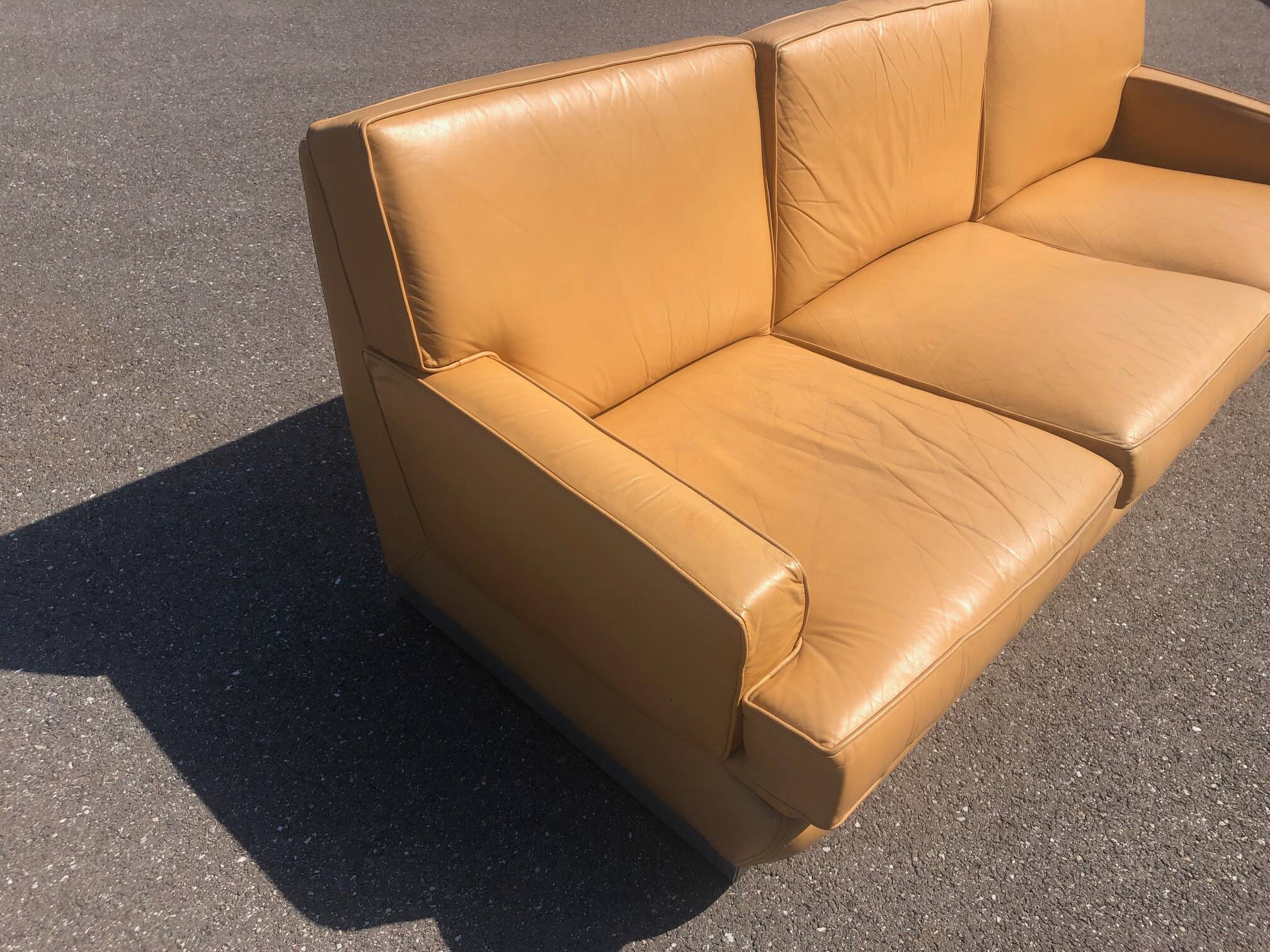 Roche Bobois leather sofa 1970