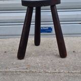 Solid wood tripod stool