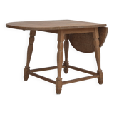 1970s, Danish foldable side table, solid oak wood, original condition.