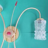Large vintage gold four-light wall sconce