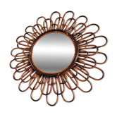 Old Rattan Mirror